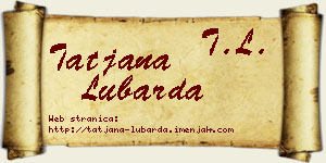 Tatjana Lubarda vizit kartica